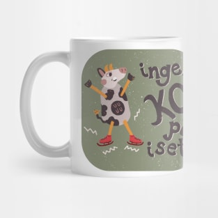 Ingen Ko på Iset | No Cow on the Ice | sage green Mug